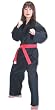 Black Light Weight Karate Uniform Size 0000 to 8