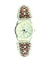 Sterling-silver Men's Navajo Indian Red Jasper Band with Watch