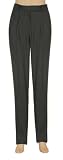 WORSTED WOOL SLIM LEG PANTS