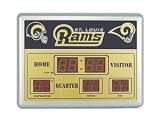 Saint Louis Rams NFL Scoreboard Clock & Thermometer (14