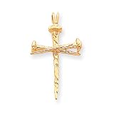 14 Karat Gold, Nail, Passion Cross Charm