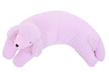 Angel Dear Curved Pillow, Pink Poodle
