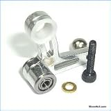 Aluminum Bell Crank, Silver: T-REX 450 V2