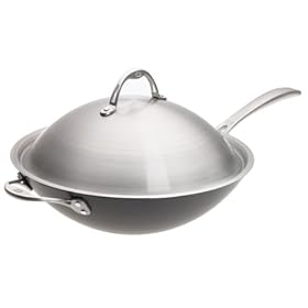 Calphalon One Infused Anodized 12-Inch Flat-Bottom Wok by Calphalon