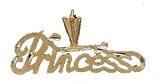 14kt Gold Number 1 Princess Charm-QG-M373