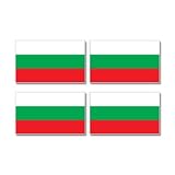 Bulgaria Country Flag - Sheet of 4 - Window Bumper Stickers