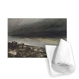 Marine-Terrace, Jersey, 1855 (charcoal,.. - Tea Towel 100% Cotton - Art247 - Tea Towel - 46x70cm