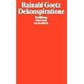 Dekonspiratione: Erz�hlung (suhrkamp taschenbuch)