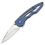 Buck Knives 5538 Rush, Blue Aluminum Handle, Plain by Buck Knives