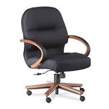 31E6MOlQwhL. SL160  HON 2192MNT10 2190 Pillow Soft Wood Series Mid Back Chair, Medium Oak/Tectonic Black