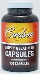 Medium #0 Empty Gelatin Capsule - 150 - Capsule