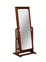 Powell Dakota Cheval Jewelry Wardrobe with Full-Length Mirror, Marquis Cherry