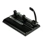 Master Adjustable 40 Sheet 3-Hole Punch, Black (MAT1325B)