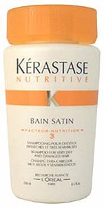 Kerastase Nutritive Bain Satin 3 Complete Nutrition Shampoo for Very Dry and Sensitized Hair, 8.5-Ounce Bottle