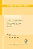 Critical Reviews in Psychiatry