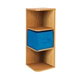 Unique Style Light Beech Corner Shelves Wall Shelf & Storage Box Set