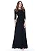 Ever Pretty Women's Lace Long Sleeve Floor Length Evening Dress 08412