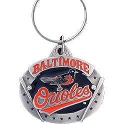 Baltimore Orioles Oval Pewter Keychain