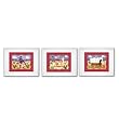 Olive Kids - Ride Em Set of 3 Prints (white)