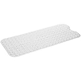 Simple Deluxe Slip-Resistant Bath Mat, Extra Long, White
