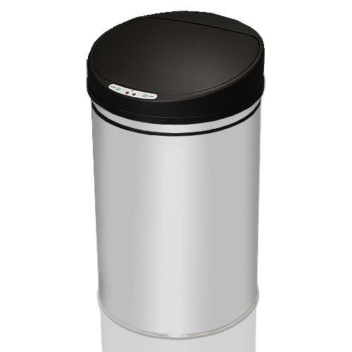 Produkt-Bild: M&uuml;lleimer mit Sensor Automatik 42L in Chrom/Schwarz