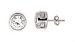 8mm Bezel Set Stud Earrings (Sterling Silver)