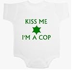 Kiss Me I'm A Cop 1 Baby Ultrasoft Onesie