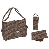 Laminated Buckle Bag - Nuts and Bolts Chocolate