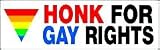 Honk For Gay Rights Magnetic Bumper Sticker