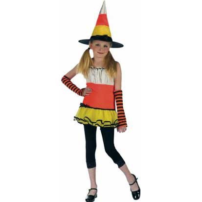 Girls Medium Candy Corn Costume (8-10)