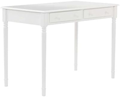 White 2 Drawer Writing Desk Home Office Computer Study Wood