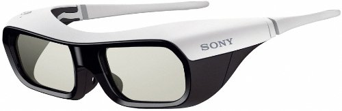 Sony TDG-BR200W 3D-Active Shutter Brille (B&uuml;gel, USB 2.0) wei&szlig;