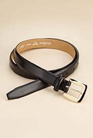 Autograph Leather Square Buckle Belt