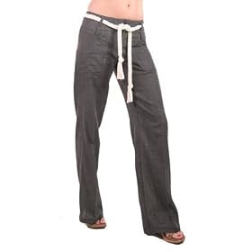 Buy Corey Lynn Calter Relaxed Beach Pant in Graphite with Tie Rope Belt by coreylynncalter