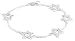 Silver B1639 19cm CZ Star Bracelet