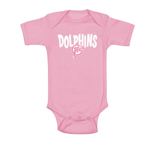 Reebok Miami Dolphins Infant Pink Creeper 12 Months