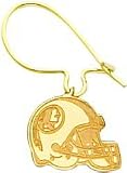14K Washington Redskins Helmet Kidney Wire Earrings - NF2079