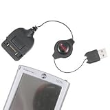 Retractable USB Data & Charging Cable for Palm (PalmOne) m500 / m505 / m515 / m125 / m130 / I705 / TUNGSTEN T / T2 / T3 / W / C / ZIRE 71 by Eforcity