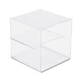 RUB29881 Spacemaker 6 x 6 Cube Supplies Organizer, Two Section, Clear