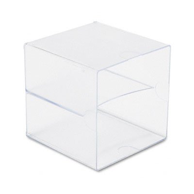 RUB29881 Spacemaker 6 x 6 Cube Supplies Organizer, Two Section, Clear