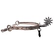 Feather Design Spur with Removable Jingle Bobs