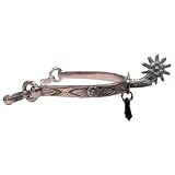 Feather Design Spur with Removable Jingle Bobs