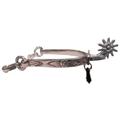 Feather Design Spur with Removable Jingle Bobs