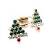 Crystal Christmas Cufflinks with Presentation Box