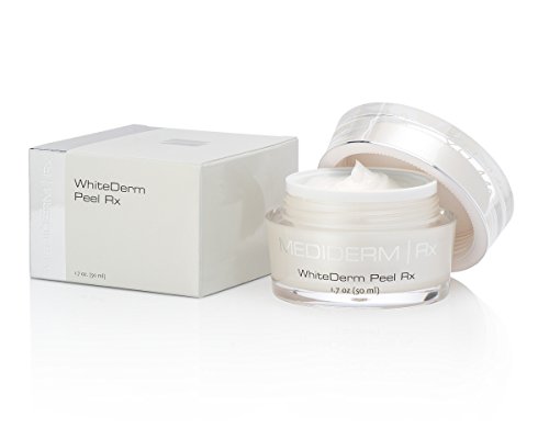 Mediderm WhiteDerm Skin Whitening and Facial Peel Cream with Glycolic Acid for Uneven Skin Tones, Pigmentations, Dull and Wrinkled Skin.