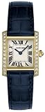 Cartier Ladies Tank Francaise WE100131 Blue Crocodile Strap