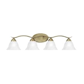 Thomas Lighting Prestige Burnished Bronze Four-Light Bath Fixture by Thomas Lighting