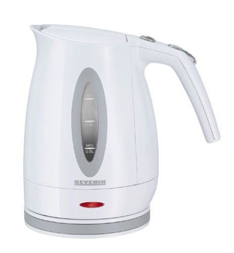 Severin WK 3372 Wasserkocher, weiß / 1,0 Liter Inhalt / 1000 W