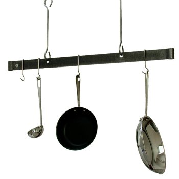 Enclume PR18-36-HS 36-Inch Offset Bar Premier Ceiling Rack, Hammered Steel