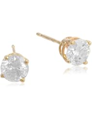10k Gold Round-Cut Diamond Studs (3/4 cttw, J-K Color, I2-I3 Clarity)